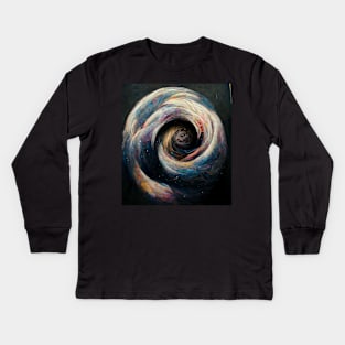 spiral galaxy Kids Long Sleeve T-Shirt